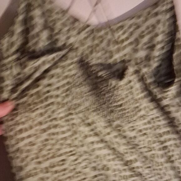 ZARA Green Leopard Print Slip Dress Size XS - Picture 9 of 16